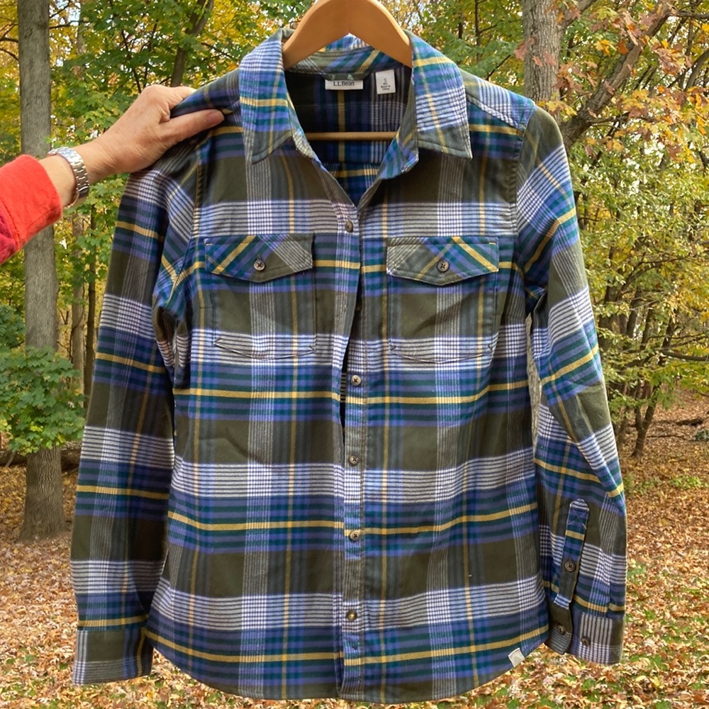 Llbean small flannel